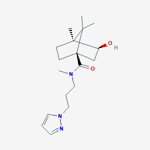 (1R*,3S*,4S*)-3-hydroxy-N,4,7,7-tetramethyl-N-[3-(1H-pyrazol-1-yl)propyl]bicyclo[2.2.1]heptane-1-carboxamide