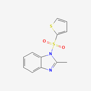 2-METHYL-1H-1,3-BENZIMIDAZOL-1-YL (2-THIENYL) SULFONE