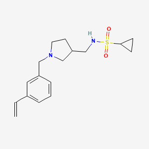 N-{[1-(3-vinylbenzyl)pyrrolidin-3-yl]methyl}cyclopropanesulfonamide