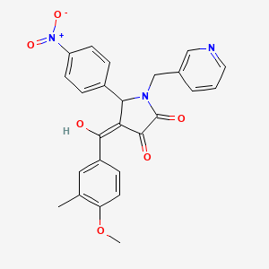 3-hydroxy-4-(4-methoxy-3-methylbenzoyl)-5-(4-nitrophenyl)-1-(3-pyridinylmethyl)-1,5-dihydro-2H-pyrrol-2-one