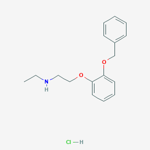 N-ethyl-2-(2-phenylmethoxyphenoxy)ethanamine;hydrochloride