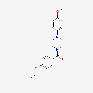 1-(4-methoxyphenyl)-4-(4-propoxybenzoyl)piperazine