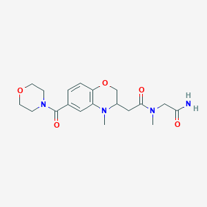 2-(methyl{[4-methyl-6-(morpholin-4-ylcarbonyl)-3,4-dihydro-2H-1,4-benzoxazin-3-yl]acetyl}amino)acetamide