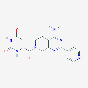 6-{[4-(dimethylamino)-2-(4-pyridinyl)-5,8-dihydropyrido[3,4-d]pyrimidin-7(6H)-yl]carbonyl}-2,4(1H,3H)-pyrimidinedione