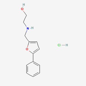 2-{[(5-phenyl-2-furyl)methyl]amino}ethanol hydrochloride