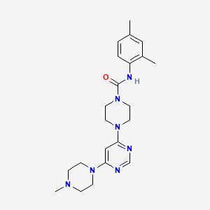 N-(2,4-dimethylphenyl)-4-[6-(4-methyl-1-piperazinyl)-4-pyrimidinyl]-1-piperazinecarboxamide