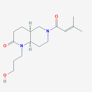 (4aS*,8aR*)-1-(3-hydroxypropyl)-6-(3-methylbut-2-enoyl)octahydro-1,6-naphthyridin-2(1H)-one