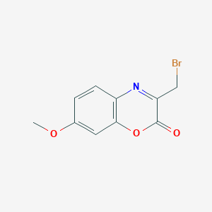 B052653 3-Bromomethyl-7-methoxy-1,4-benzoxazin-2-one CAS No. 124522-09-4