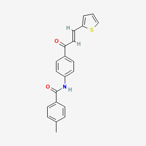 4-methyl-N-{4-[3-(2-thienyl)acryloyl]phenyl}benzamide