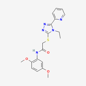 N-(2,5-DIMETHOXYPHENYL)-2-{[4-ETHYL-5-(2-PYRIDINYL)-4H-1,2,4-TRIAZOL-3-YL]SULFANYL}ACETAMIDE