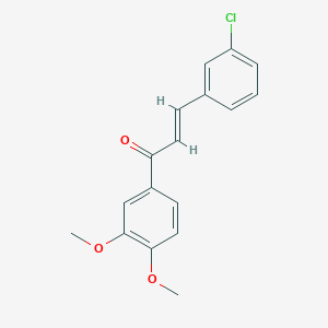 (2E)-3-(3-Chlorophenyl)-1-(3,4-dimethoxyphenyl)prop-2-en-1-one