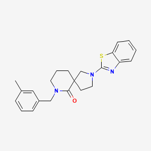 2-(1,3-benzothiazol-2-yl)-7-(3-methylbenzyl)-2,7-diazaspiro[4.5]decan-6-one