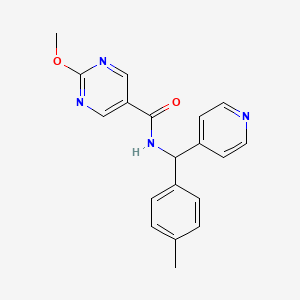 2-methoxy-N-[(4-methylphenyl)-pyridin-4-ylmethyl]pyrimidine-5-carboxamide