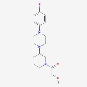 2-{3-[4-(4-fluorophenyl)-1-piperazinyl]-1-piperidinyl}-2-oxoethanol