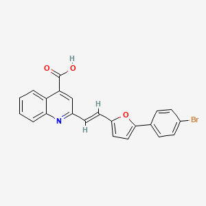 2-{2-[5-(4-bromophenyl)-2-furyl]vinyl}-4-quinolinecarboxylic acid