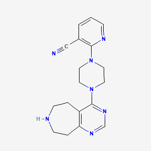 2-[4-(6,7,8,9-tetrahydro-5H-pyrimido[4,5-d]azepin-4-yl)-1-piperazinyl]nicotinonitrile dihydrochloride