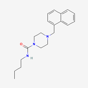 molecular formula C20H27N3O B5265477 N-butyl-4-(naphthalen-1-ylmethyl)piperazine-1-carboxamide 