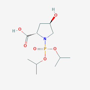 molecular formula C11H22NO6P B052655 (2S,4R)-1-(二异丙氧基膦酰基)-4-羟基吡咯烷-2-羧酸 CAS No. 117286-92-7