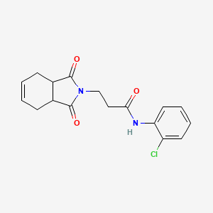 N-(2-chlorophenyl)-3-(1,3-dioxo-3a,4,7,7a-tetrahydroisoindol-2-yl)propanamide