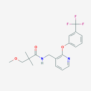 3-methoxy-2,2-dimethyl-N-({2-[3-(trifluoromethyl)phenoxy]pyridin-3-yl}methyl)propanamide