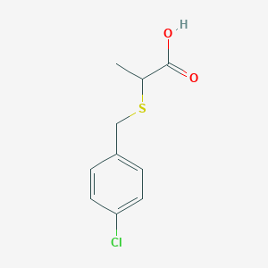 molecular formula C10H11ClO2S B052657 2-[(4-氯苄基)硫代]丙酸 CAS No. 122305-66-2