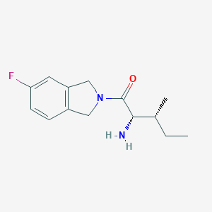 molecular formula C14H19FN2O B526600 (2S,3R)-2-amino-1-(5-fluoroisoindolin-2-yl)-3-methylpentan-1-one 