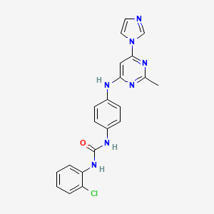 N-(2-chlorophenyl)-N'-(4-{[6-(1H-imidazol-1-yl)-2-methyl-4-pyrimidinyl]amino}phenyl)urea