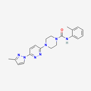 N-(2-methylphenyl)-4-[6-(3-methyl-1H-pyrazol-1-yl)-3-pyridazinyl]-1-piperazinecarboxamide