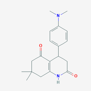 4-[4-(DIMETHYLAMINO)PHENYL]-7,7-DIMETHYL-1,2,3,4,5,6,7,8-OCTAHYDROQUINOLINE-2,5-DIONE