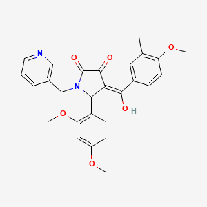 5-(2,4-dimethoxyphenyl)-3-hydroxy-4-(4-methoxy-3-methylbenzoyl)-1-[(pyridin-3-yl)methyl]-2,5-dihydro-1H-pyrrol-2-one