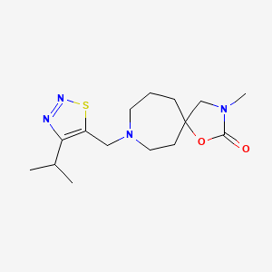 8-[(4-isopropyl-1,2,3-thiadiazol-5-yl)methyl]-3-methyl-1-oxa-3,8-diazaspiro[4.6]undecan-2-one