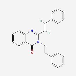 3-(2-phenylethyl)-2-(2-phenylvinyl)-4(3H)-quinazolinone