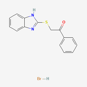 2-(1H-benzimidazol-2-ylthio)-1-phenylethanone hydrobromide