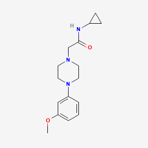 N-cyclopropyl-2-[4-(3-methoxyphenyl)piperazin-1-yl]acetamide