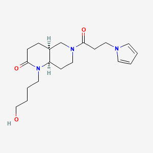 (4aS*,8aR*)-1-(4-hydroxybutyl)-6-[3-(1H-pyrrol-1-yl)propanoyl]octahydro-1,6-naphthyridin-2(1H)-one