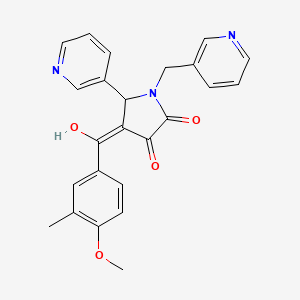 3-hydroxy-4-(4-methoxy-3-methylbenzoyl)-5-(pyridin-3-yl)-1-[(pyridin-3-yl)methyl]-2,5-dihydro-1H-pyrrol-2-one