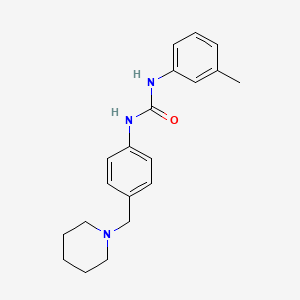 1-(3-Methylphenyl)-3-[4-(piperidin-1-ylmethyl)phenyl]urea