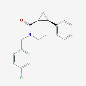 (1R*,2R*)-N-(4-chlorobenzyl)-N-ethyl-2-phenylcyclopropanecarboxamide