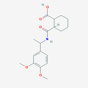 2-{[1-(3,4-Dimethoxyphenyl)ethyl]carbamoyl}cyclohexanecarboxylic acid