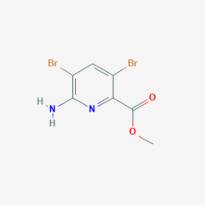 molecular formula C7H6Br2N2O2 B052669 6-氨基-3,5-二溴吡啶甲酸甲酯 CAS No. 443956-21-6