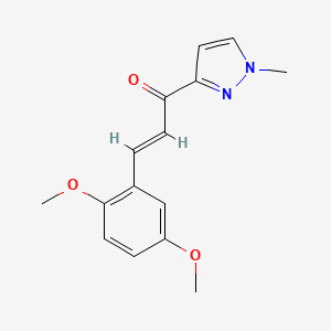 (E)-3-(2,5-DIMETHOXYPHENYL)-1-(1-METHYL-1H-PYRAZOL-3-YL)-2-PROPEN-1-ONE