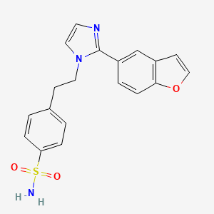 4-{2-[2-(1-benzofuran-5-yl)-1H-imidazol-1-yl]ethyl}benzenesulfonamide