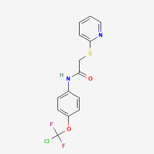 N-[4-(CHLORODIFLUOROMETHOXY)PHENYL]-2-(PYRIDIN-2-YLSULFANYL)ACETAMIDE