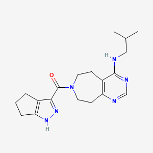 N-isobutyl-7-(1,4,5,6-tetrahydrocyclopenta[c]pyrazol-3-ylcarbonyl)-6,7,8,9-tetrahydro-5H-pyrimido[4,5-d]azepin-4-amine