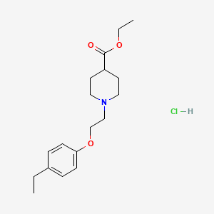 molecular formula C18H28ClNO3 B5267102 Ethyl 1-[2-(4-ethylphenoxy)ethyl]piperidine-4-carboxylate;hydrochloride 