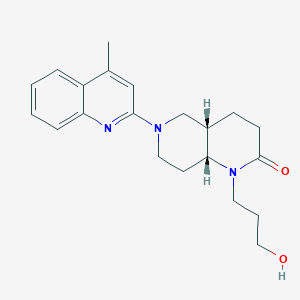 (4aS*,8aR*)-1-(3-hydroxypropyl)-6-(4-methylquinolin-2-yl)octahydro-1,6-naphthyridin-2(1H)-one