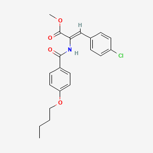 methyl (Z)-2-[(4-butoxybenzoyl)amino]-3-(4-chlorophenyl)prop-2-enoate