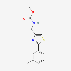 methyl {[2-(3-methylphenyl)-1,3-thiazol-4-yl]methyl}carbamate