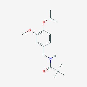 N-(4-isopropoxy-3-methoxybenzyl)-2,2-dimethylpropanamide