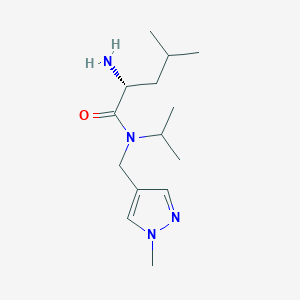 (2R)-2-amino-N-isopropyl-4-methyl-N-[(1-methyl-1H-pyrazol-4-yl)methyl]pentanamide